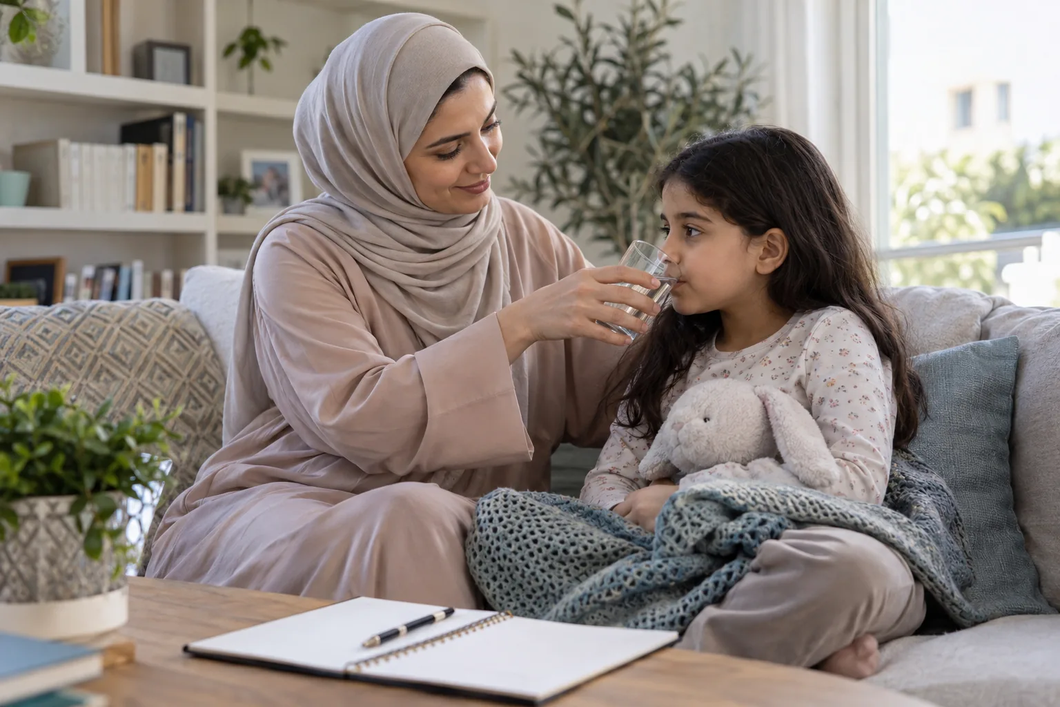 صورة توضيحية لموضوع: قيء الأطفال والجفاف: علامات الخطر وإمتى تروح للطوارئ؟