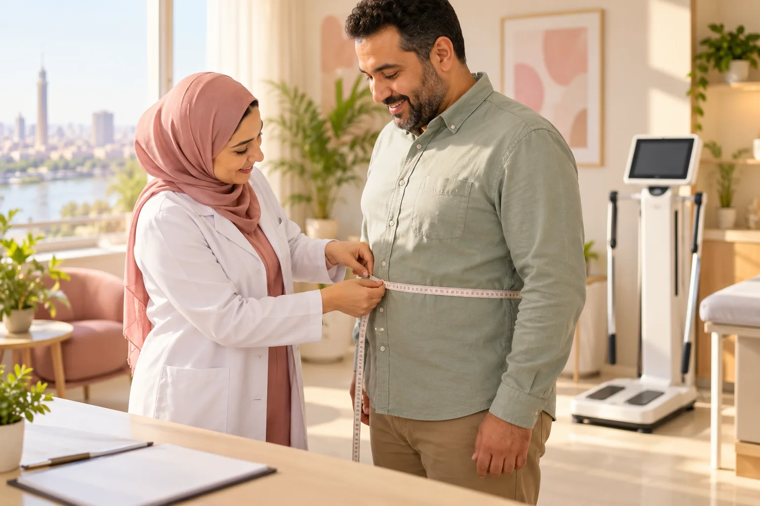 صورة توضيحية لموضوع: رقم الدهون الحشوية في InBody وقياس الخصر