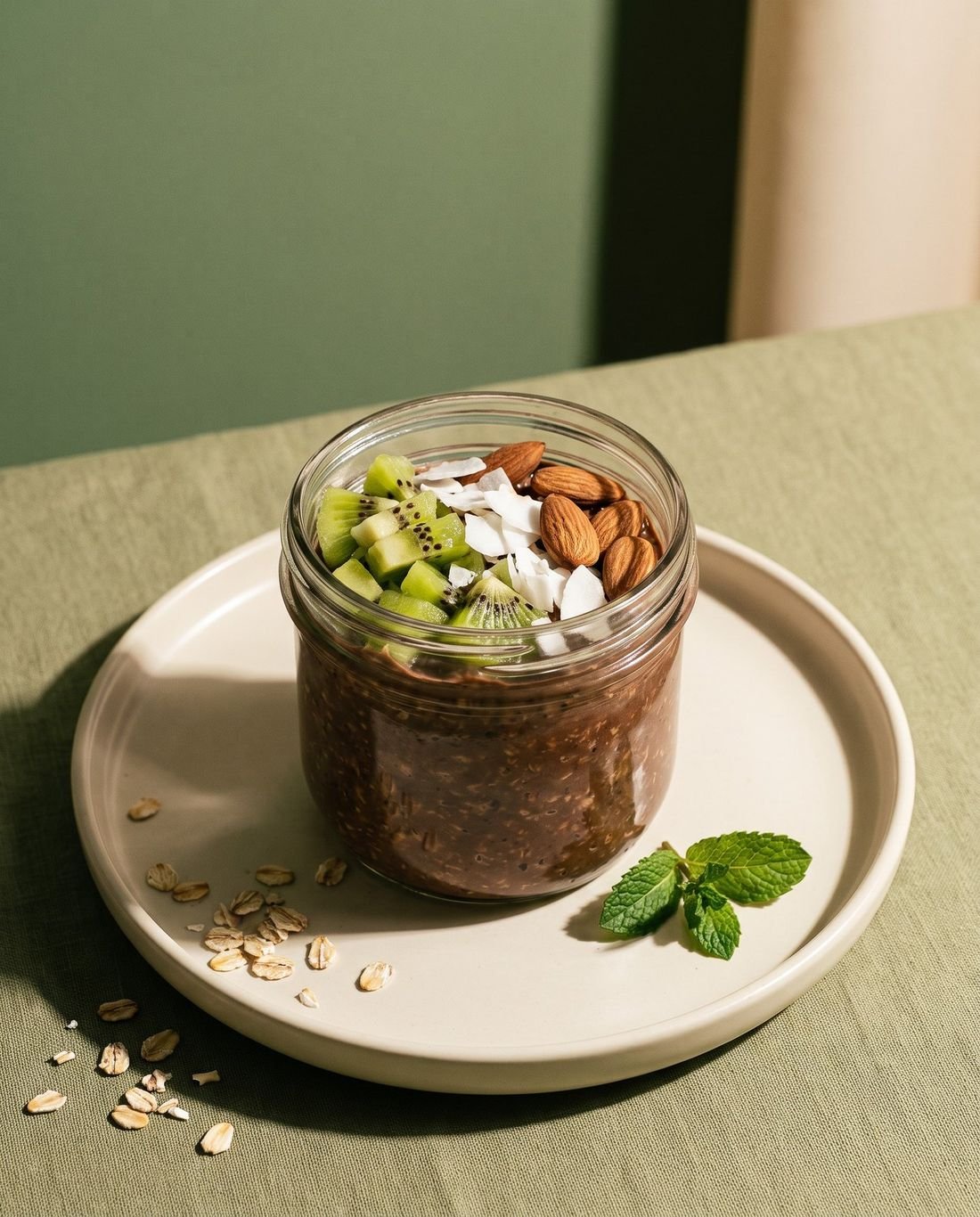 Chocolate Banana Overnight Oats
