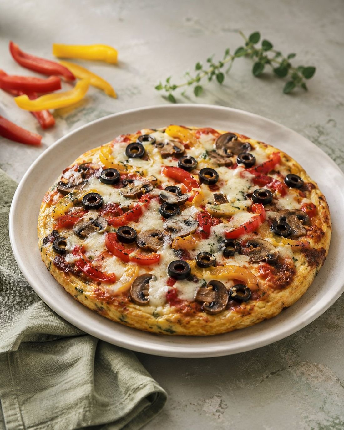Egg-Base Skillet Pizza