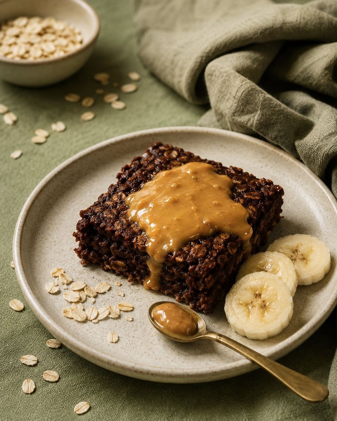 Chocolate Banana Baked Oats