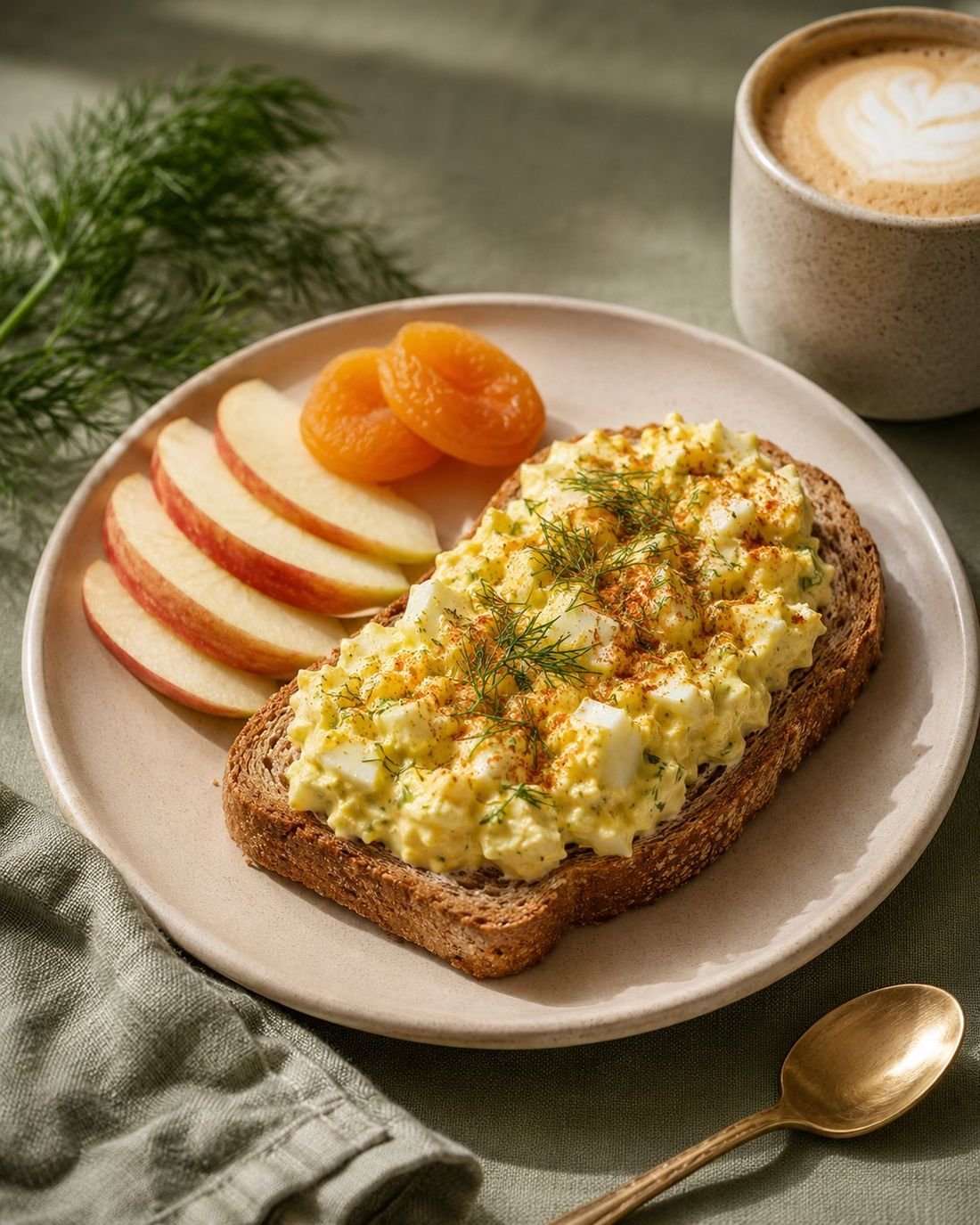 Egg Salad Toast with Dill