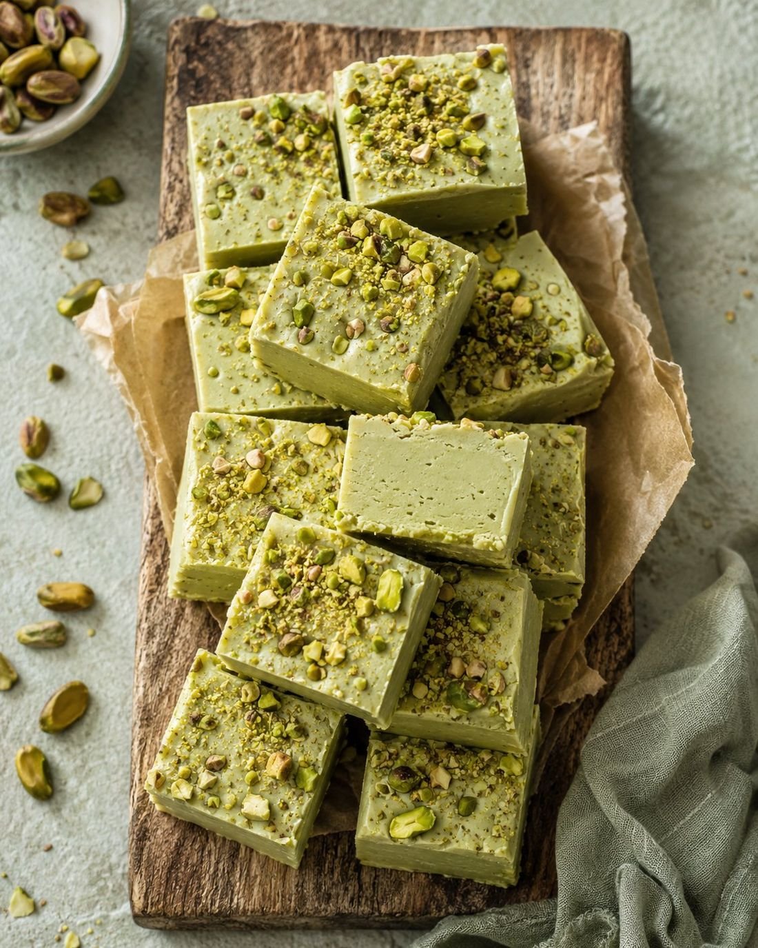 Pistachio Protein Fudge