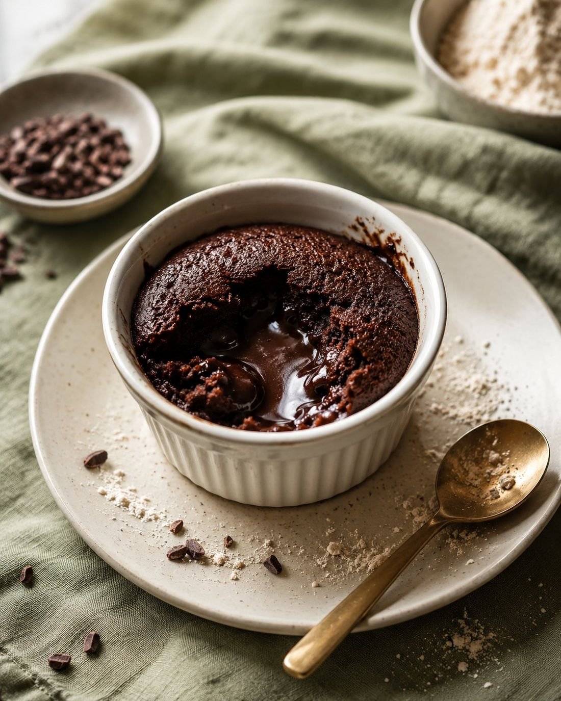 230-Calorie Molten Chocolate Mug Cake