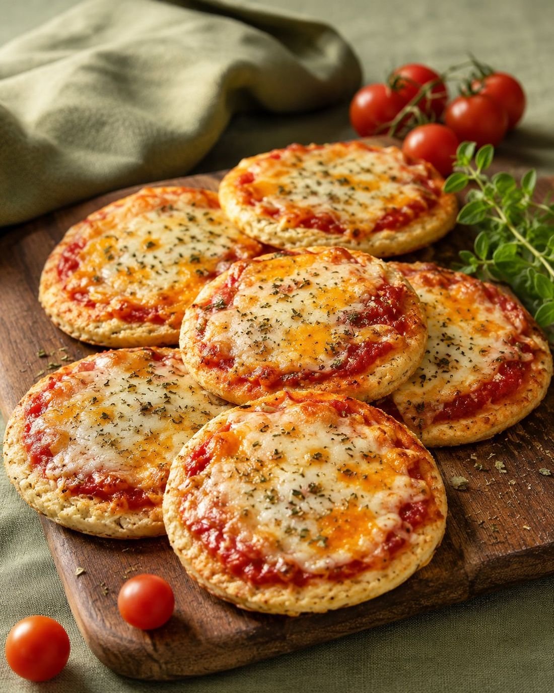 Mini Cottage Cheese Pizzas