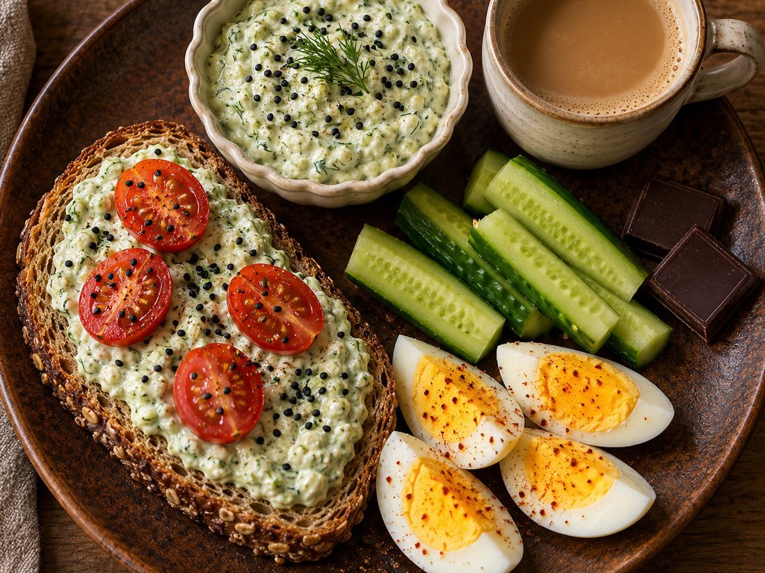 Avocado Cottage Cheese Toast with Eggs