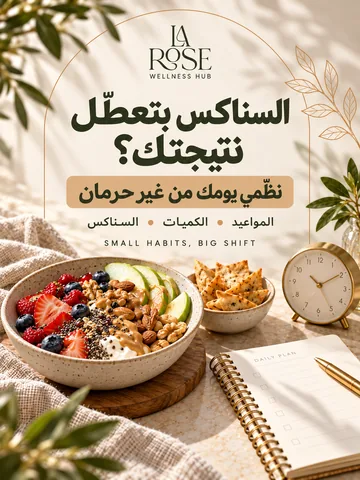 تنظيم الوجبات الخفيفة ومواعيد الأكل: إزاي تسيطر على اللقيمات؟