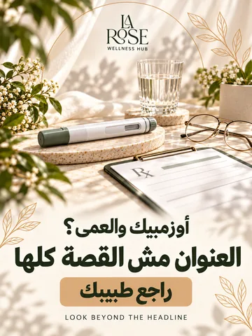 هل أوزمبيك يسبب العمى؟ حقيقة اعتلال الشبكية وتغير السكر السريع